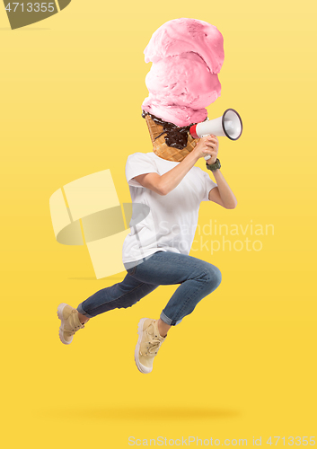 Image of Modern design. Contemporary art collage.