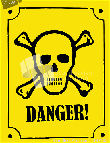 Image of skull and crossbones danger sign