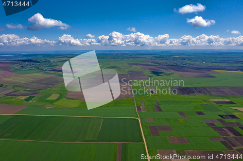 Image of Spring landscape from above