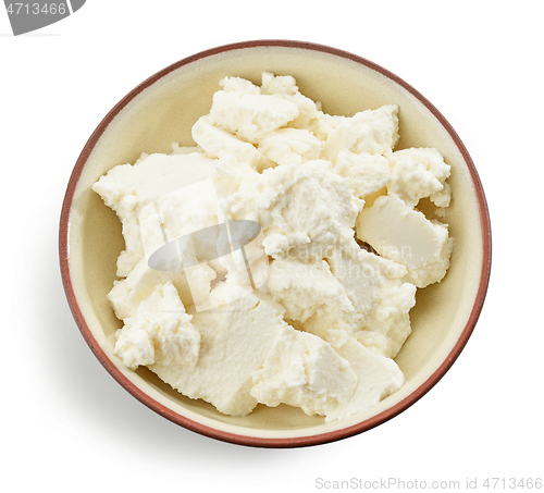 Image of fresh homemade riccotta cheese