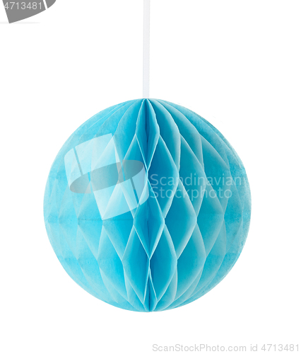 Image of blue paper decor