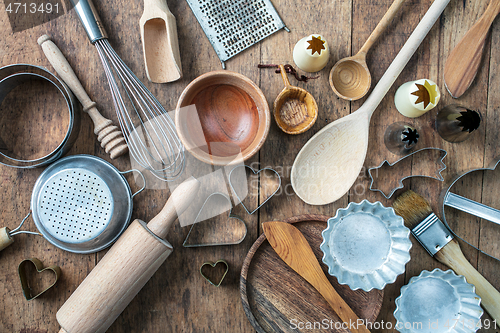 Image of various baking tools