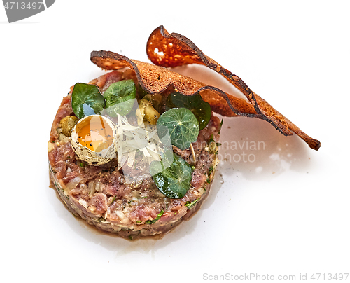 Image of portion of tuna fish tartare