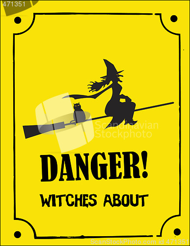 Image of scary Halloween sign