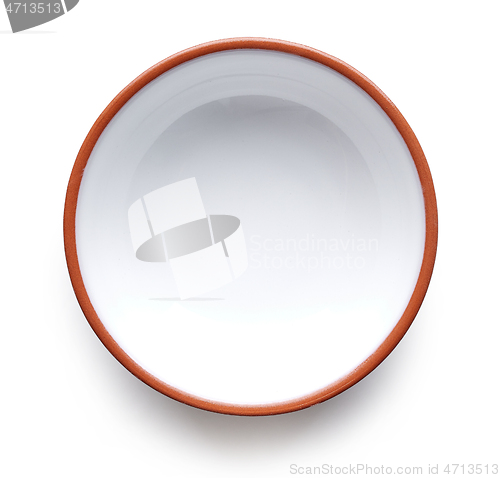 Image of empty white bowl