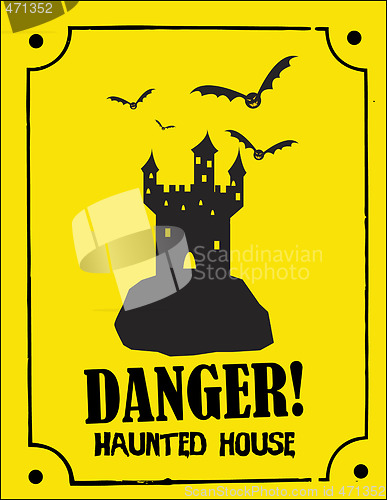 Image of scary Halloween sign