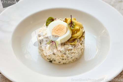 Image of close up of olivier salad