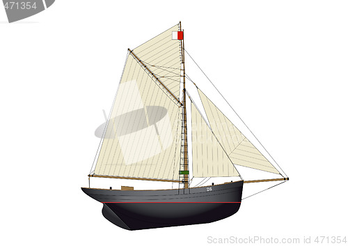 Image of bristol pilot cutter yacht