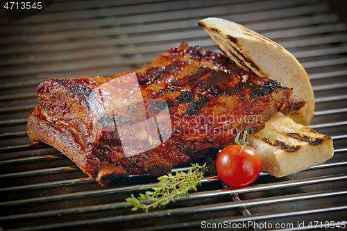 Image of freshly grilled pork ribs