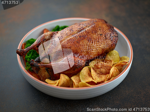 Image of freshly roasted duck roast