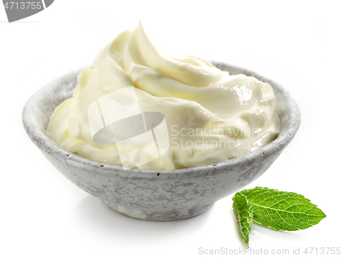 Image of bowl of whipped mascarpone cream cheese