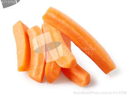 Image of fresh raw carrot sticks