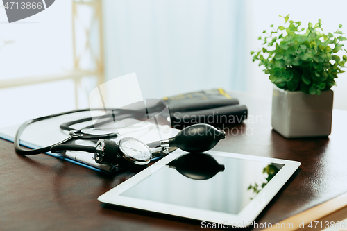 Image of Medical instruments for checking blood pressure