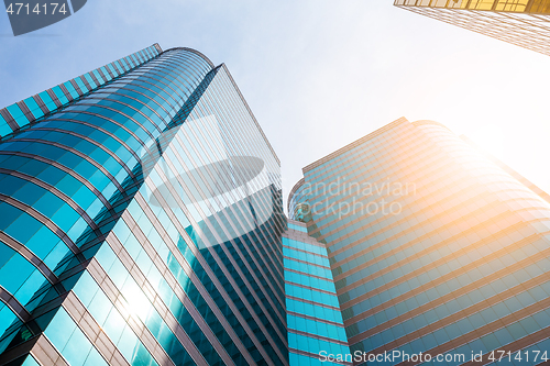 Image of Modern Buildings in Commercial Area