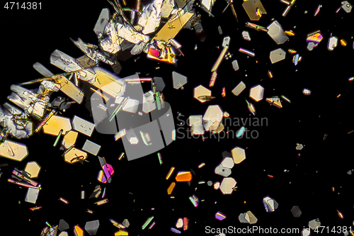 Image of colorful microcrystals