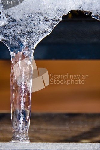 Image of Icicles on a cottage