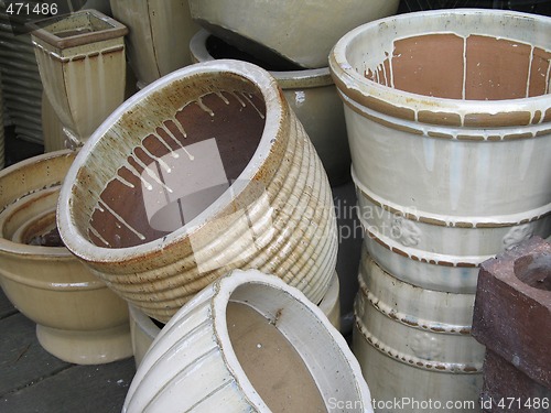 Image of ceramic hand made plant pots