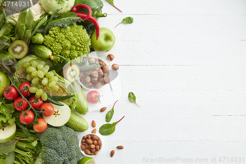 Image of Healthy food dish on white background