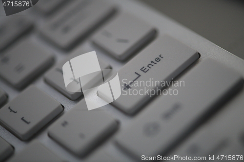 Image of slim keyboard in dark night