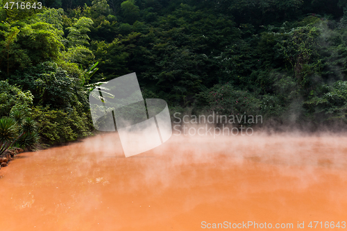 Image of Blood pond hell in Beppu city