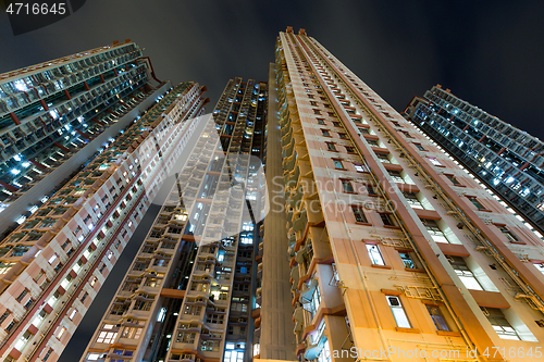 Image of Tall building to the sky at night