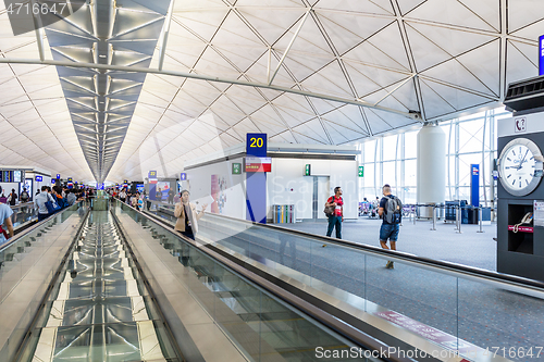 Image of Hong Kong international airport, Hong Kong, September 2016 -: De