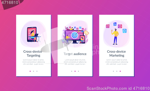 Image of Multi device targeting app interface template.