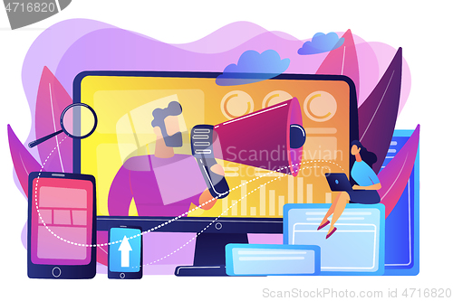 Image of Marketing team concept vector illustration.