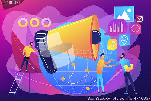 Image of Macromarketing concept vector illustration.