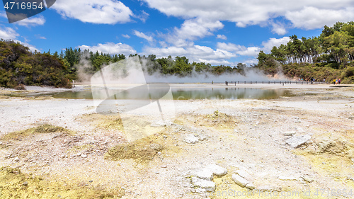 Image of geothermal activity at Rotorua in New Zealand