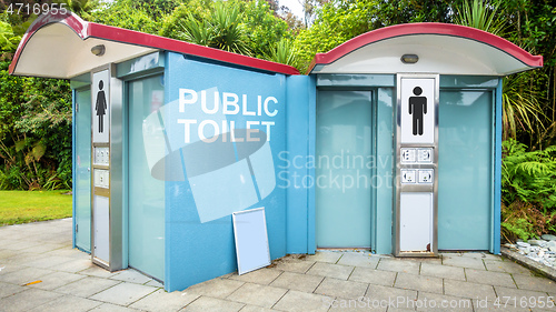 Image of public toilet in New Zealand