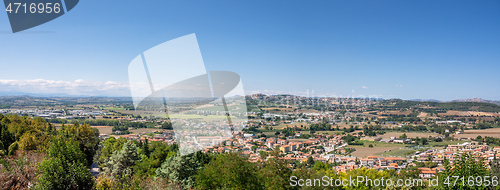 Image of panoramic scenery in Italy Marche