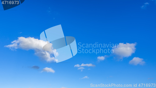 Image of blue sky with clouds