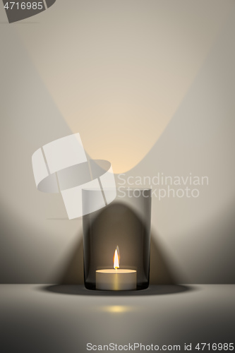 Image of white candle with space for your content