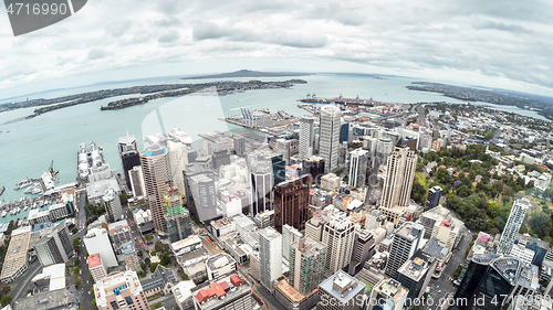 Image of view to the Auckland harbour New Zealand