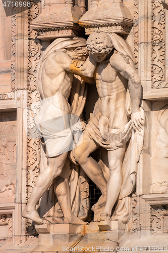 Image of statue at Cathedral Milan Italy