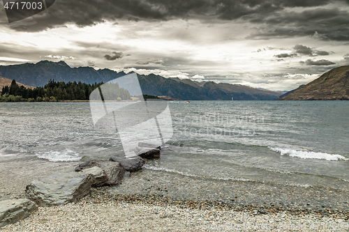 Image of scenery at Lake Te Anau, New Zealand