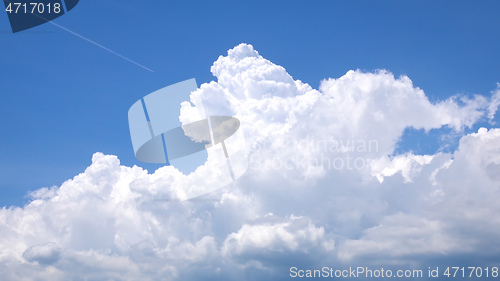 Image of Cumulus congestus pileus cloud background
