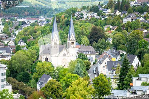 Image of aerial view to the church of Siegen Germany