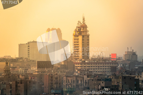 Image of sunset scenery at Cairo Egypt