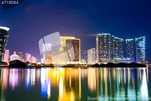 Image of Macau skyline at night