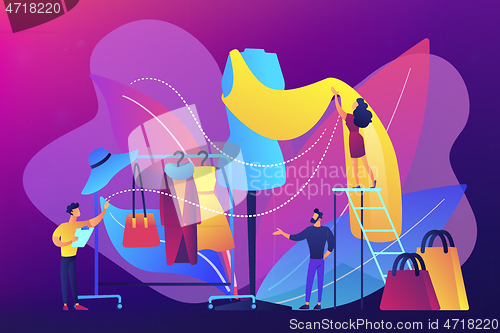 Image of Fashion industry concept vector illustration.