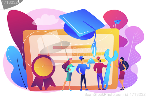 Image of Vocational education concept vector illustration.