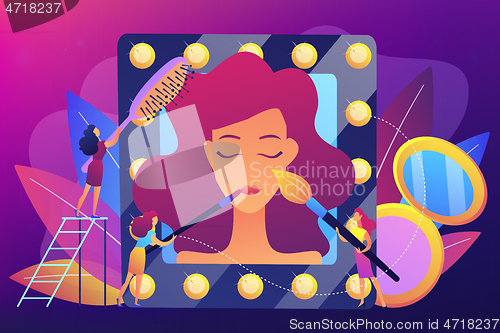 Image of Beauty salon concept vector illustration.