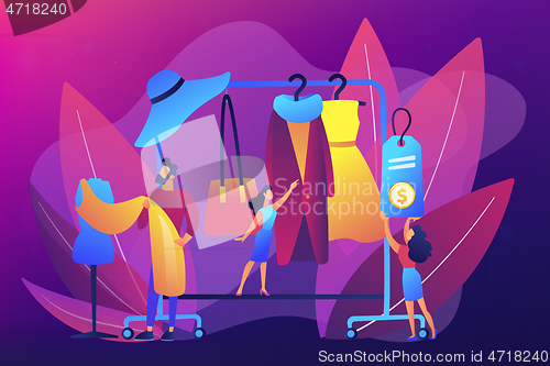 Image of Fashion house concept vector illustration.