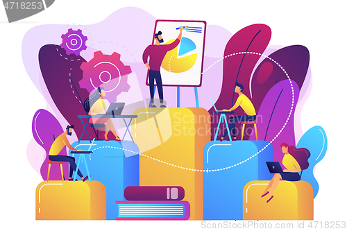 Image of Internal education concept vector illustration.