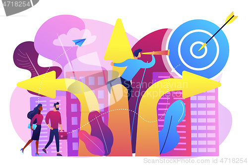 Image of Career change concept vector illustration.