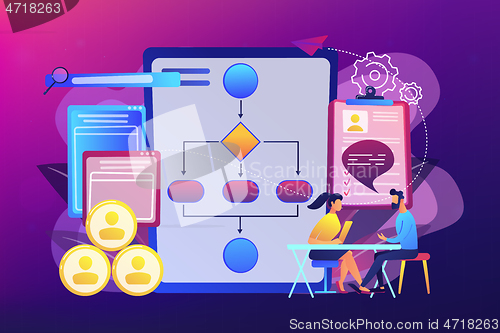 Image of Employee assessment software concept vector illustration.