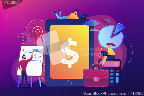 Image of Enterprise accounting concept vector illustration.