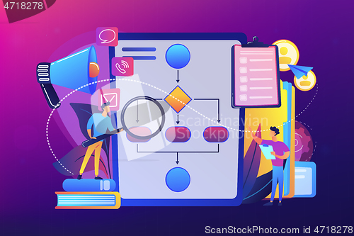 Image of Business rule concept vector illustration.